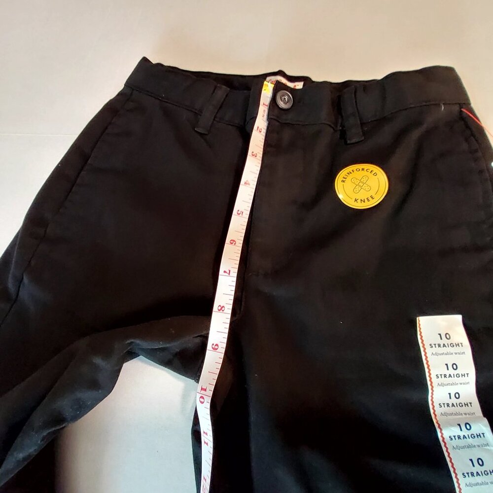 Cat & Jack Reinforced Knee Black School Uniform Stretch Pants 10 Straight Leg - Picture 4 of 12